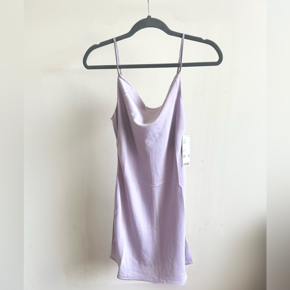 Urban Outfitters Mallory Cowl Neck Slip Silk Dress NWT Small
